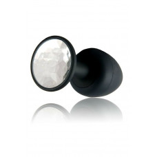 Анальная пробка Dorcel Geisha Plug Diamond M с шариком внутри, создает вибрации, макс. диаметр 3,2см