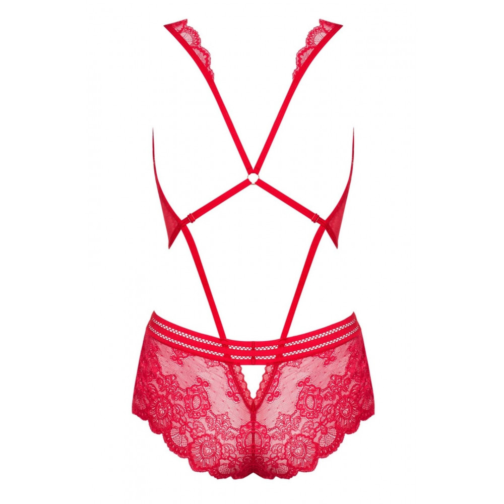 Разное - Боди кружевное Obsessive 853-TED-3 Teddy красное, L-XL 3