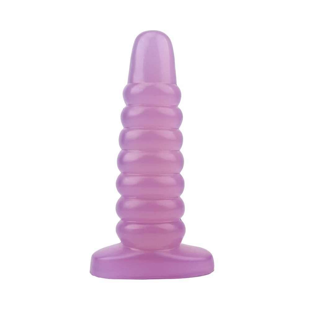 Анальные игрушки - Большая анальная пробка Chisa Hi-Rubber Chubby Anal Plug, фиолетовая 1