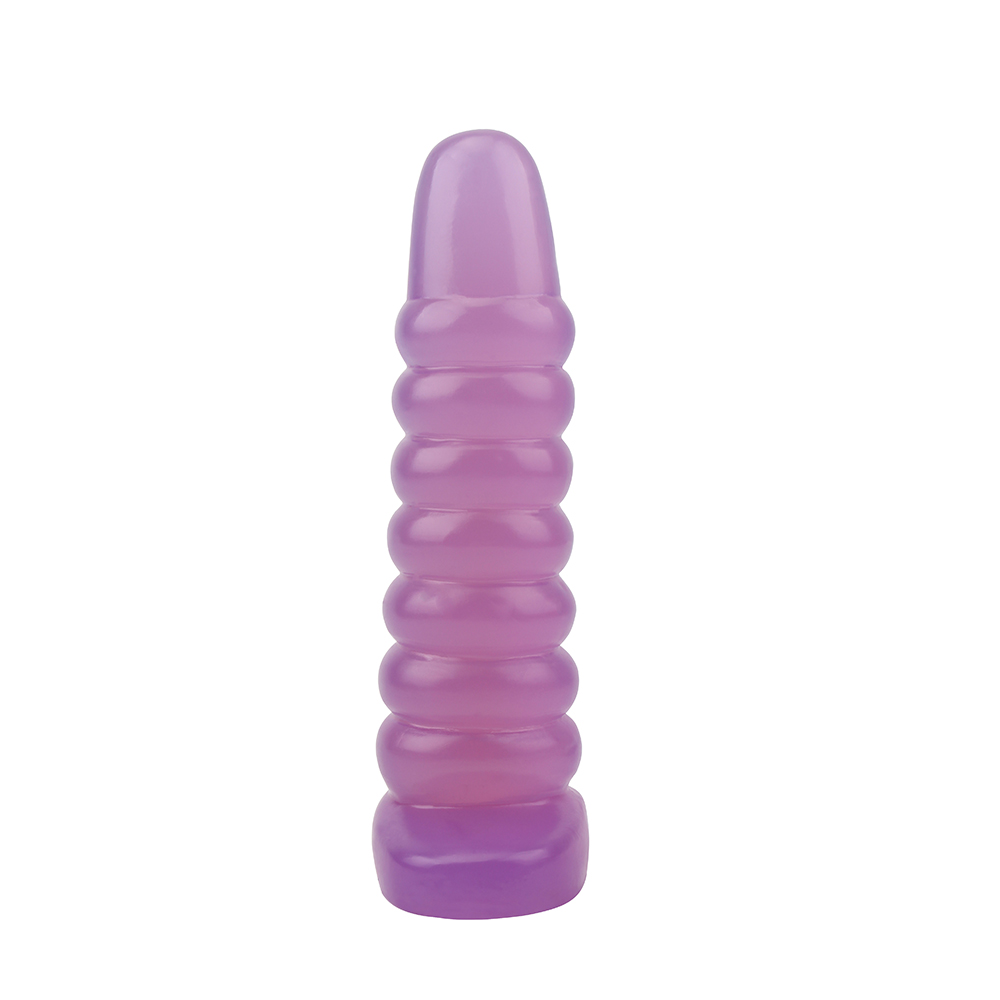 Анальные игрушки - Большая анальная пробка Chisa Hi-Rubber Chubby Anal Plug, фиолетовая 2