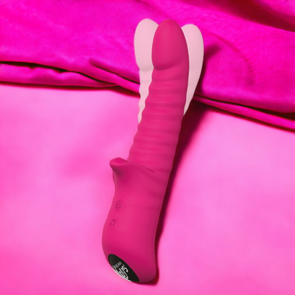  - Двойной вибратор Dream Toys Vibes Of Love Honey Bear Magenta розовый 2