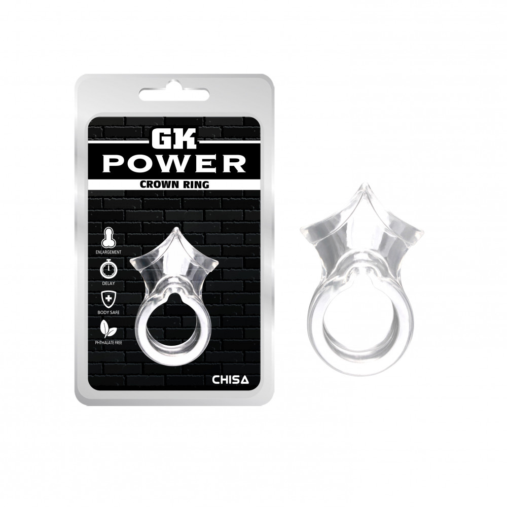 Секс игрушки - Эрекционное кольцо на пенис Chisa GK Power, прозрачный