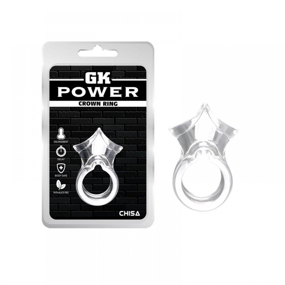 Эрекционное кольцо - CH77280 Эрекционное кольцо GK POWER CROWN RING