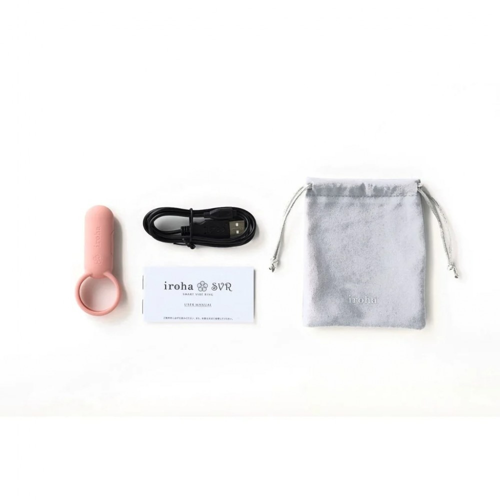 Секс игрушки - Эрекционное кольцо с вибрацией SVR Iroha, силиконовое, розовое, 9 х 3.8 см 2