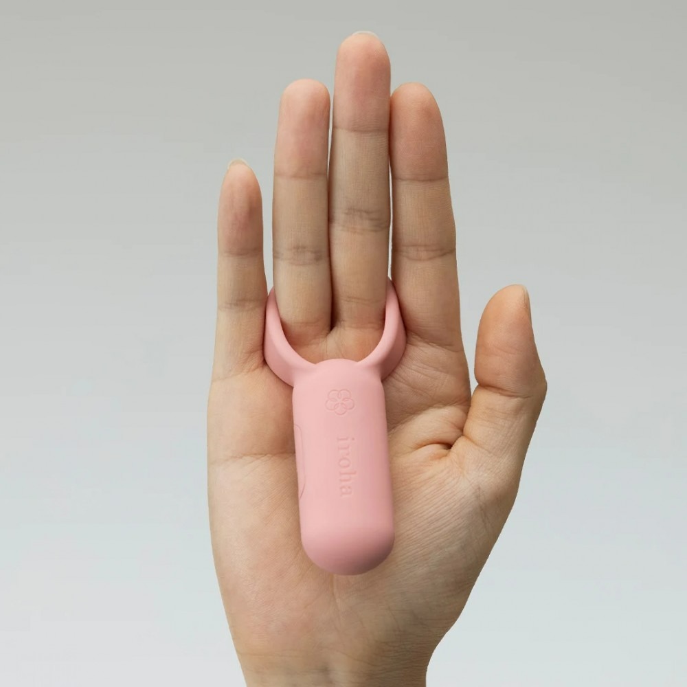 Секс игрушки - Эрекционное кольцо с вибрацией SVR Iroha, силиконовое, розовое, 9 х 3.8 см 7