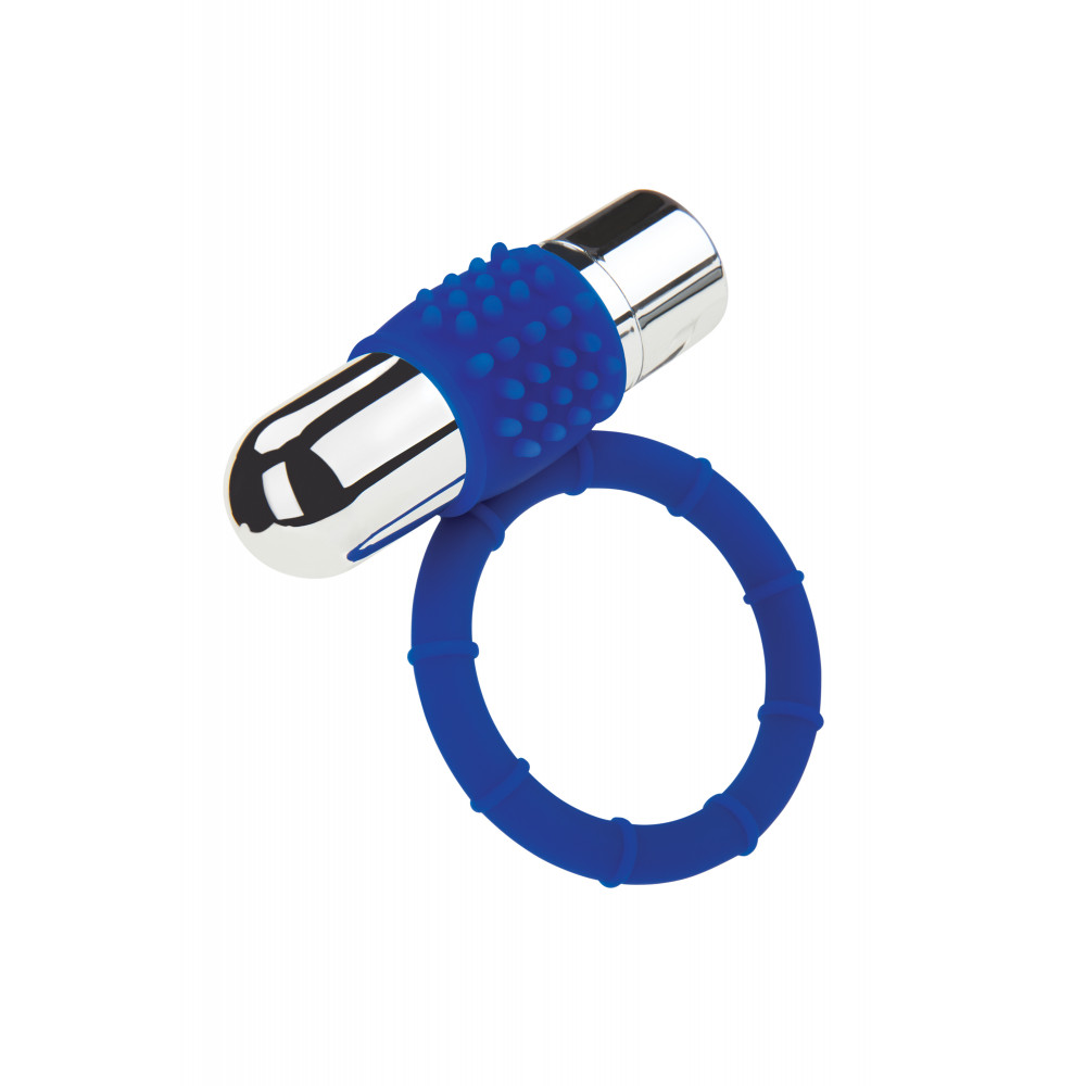 Эрекционные кольца и насадки на член - Эрекционное кольцо с вибро пулей ZOLO RECHARGEABLE VIBRATING COCK RING