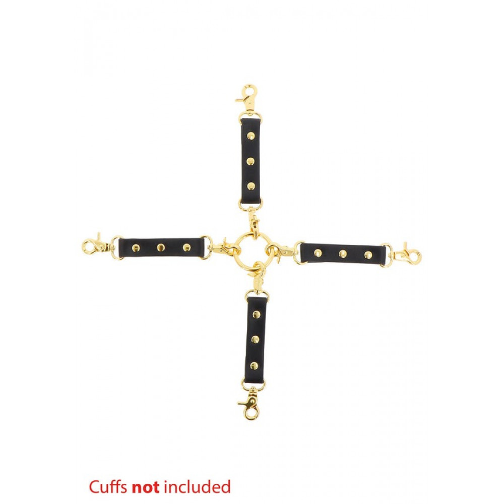  - Фіксатор хрестовина з карабінами та кільцем Taboom Wild Roses Hogtie прикрашений декоративними трояндами 3