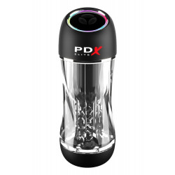 Мастурбатор Pipedream PDX Elit Viewtube Pro Clear с вибрацией и вакуумом, 23 см