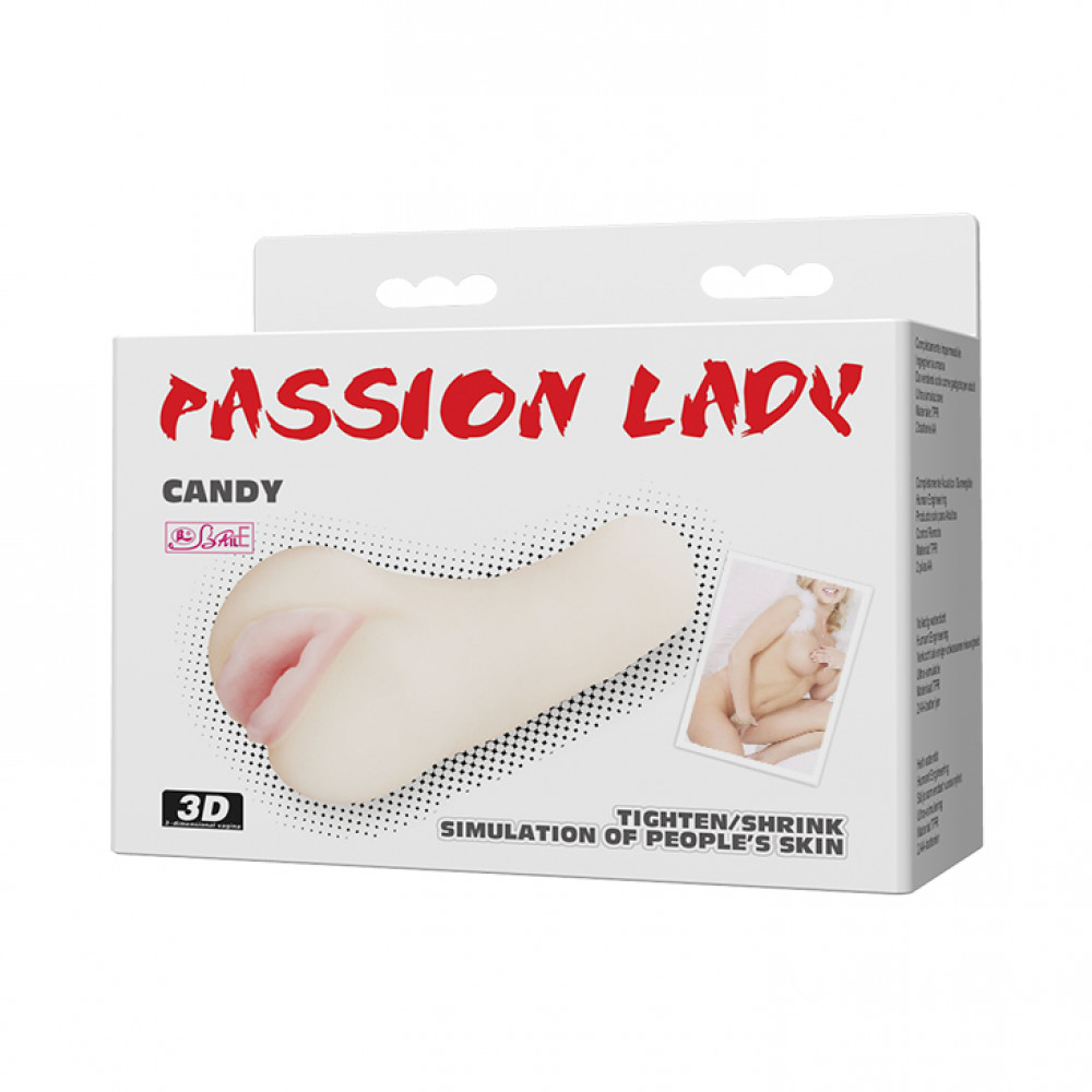Мастурбаторы без вибрации - Мастурбатор вагина BAILE Passion Lady Candy реалистичная, 13.7 см 7