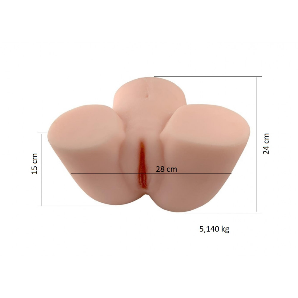 Мастурбаторы вагины - Мастурбатор вагина и анус Bottock 02, BS2600182 1