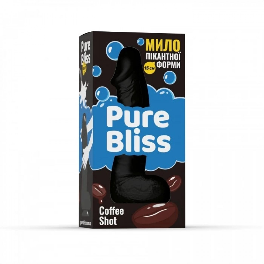 Секс приколы - Мыло в форме пениса Pure Bliss Coffee Shot с ароматом кофе, черное, 15 см 6