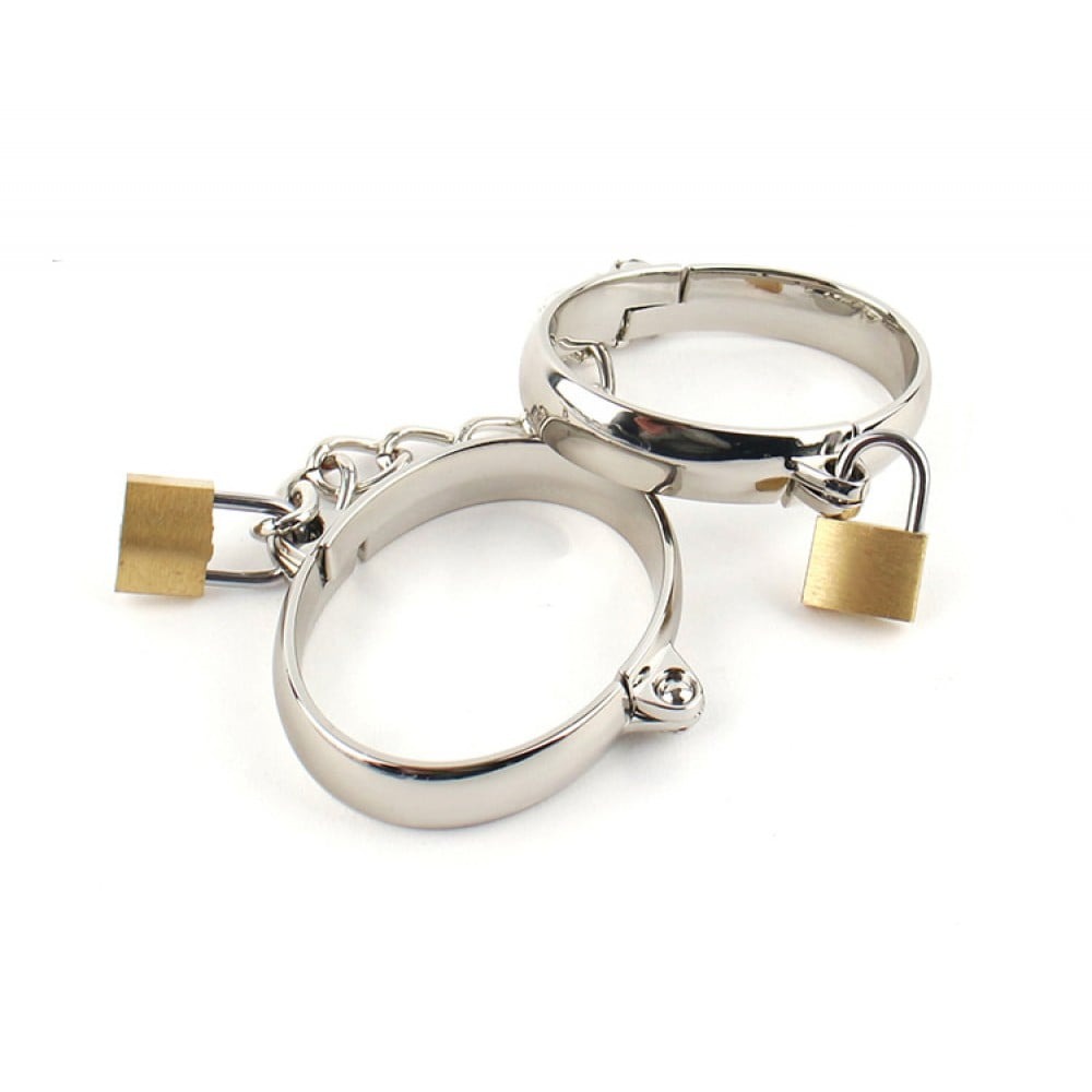 Разное - Оковы на ноги металлические DS Fetish с цепью и замочками 1