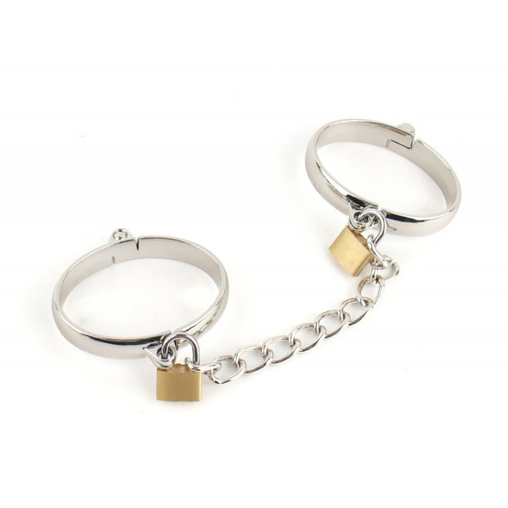 Разное - Оковы на ноги металлические DS Fetish с цепью и замочками