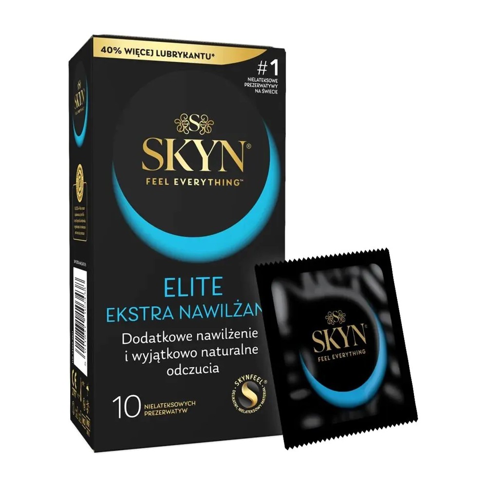 Презервативы - Презервативы безлатексные (полиизопрен) Skyn Elite Extra Lube, с дополнительной смазкой, 10 шт