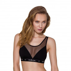 Топ с прозрачной вставкой Passion PS002 TOP black, size L