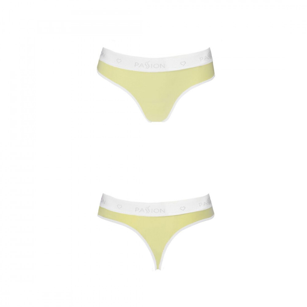 Эротические комплекты - Спортивные трусики-стринги Passion PS007 PANTIES yellow, size L 2