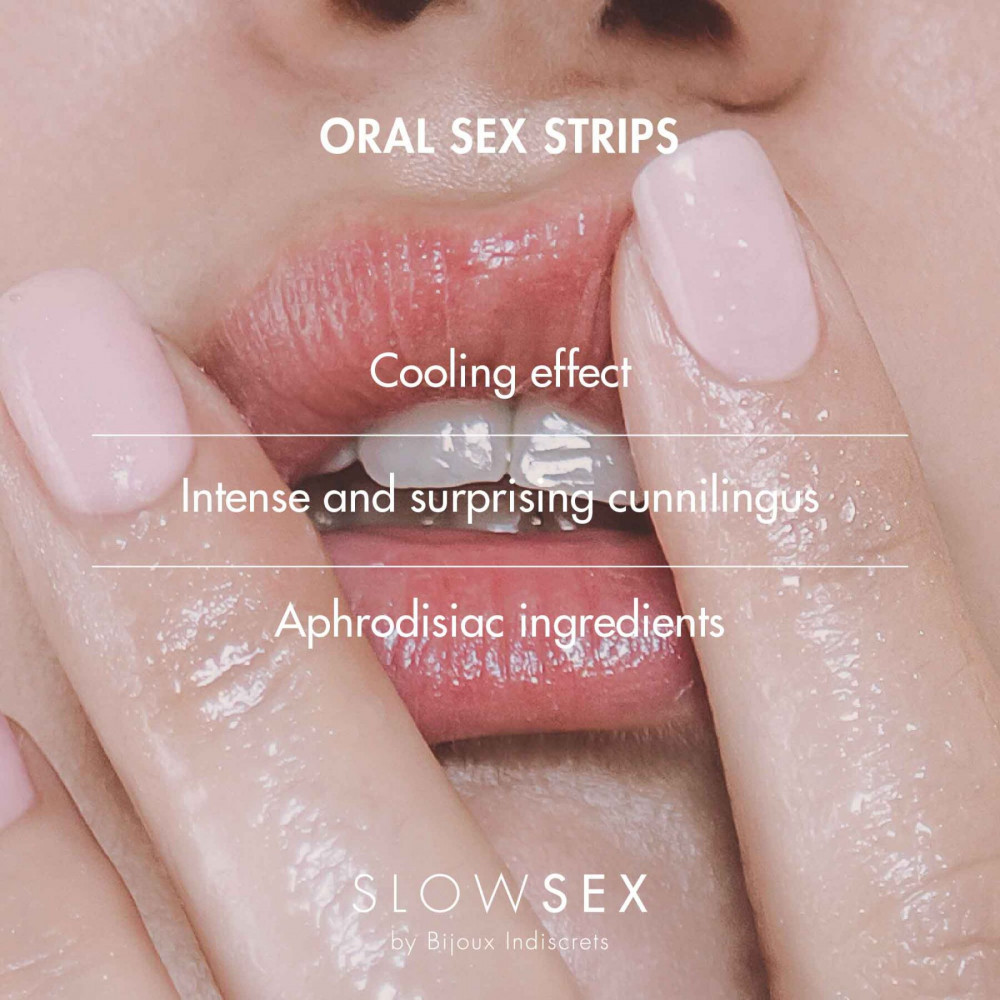 Стимулирующие средства и пролонгаторы - Полоски для орального секса Bijoux Indiscrets Slow Sex Oral sex strips 1