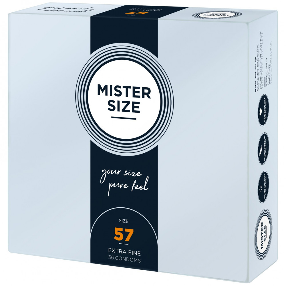 Презервативы - Презервативы Mister Size - pure feel - 57 (36 condoms), толщина 0,05 мм 2
