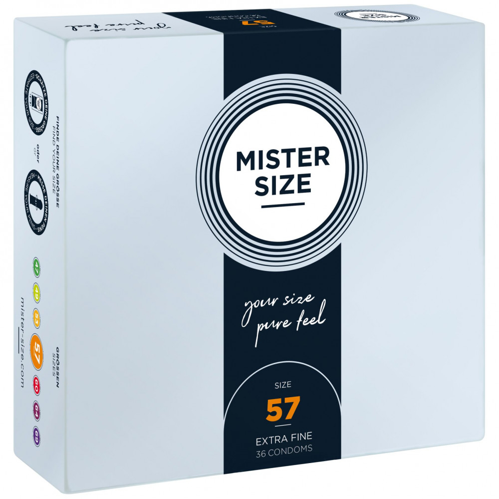 Презервативы - Презервативы Mister Size - pure feel - 57 (36 condoms), толщина 0,05 мм