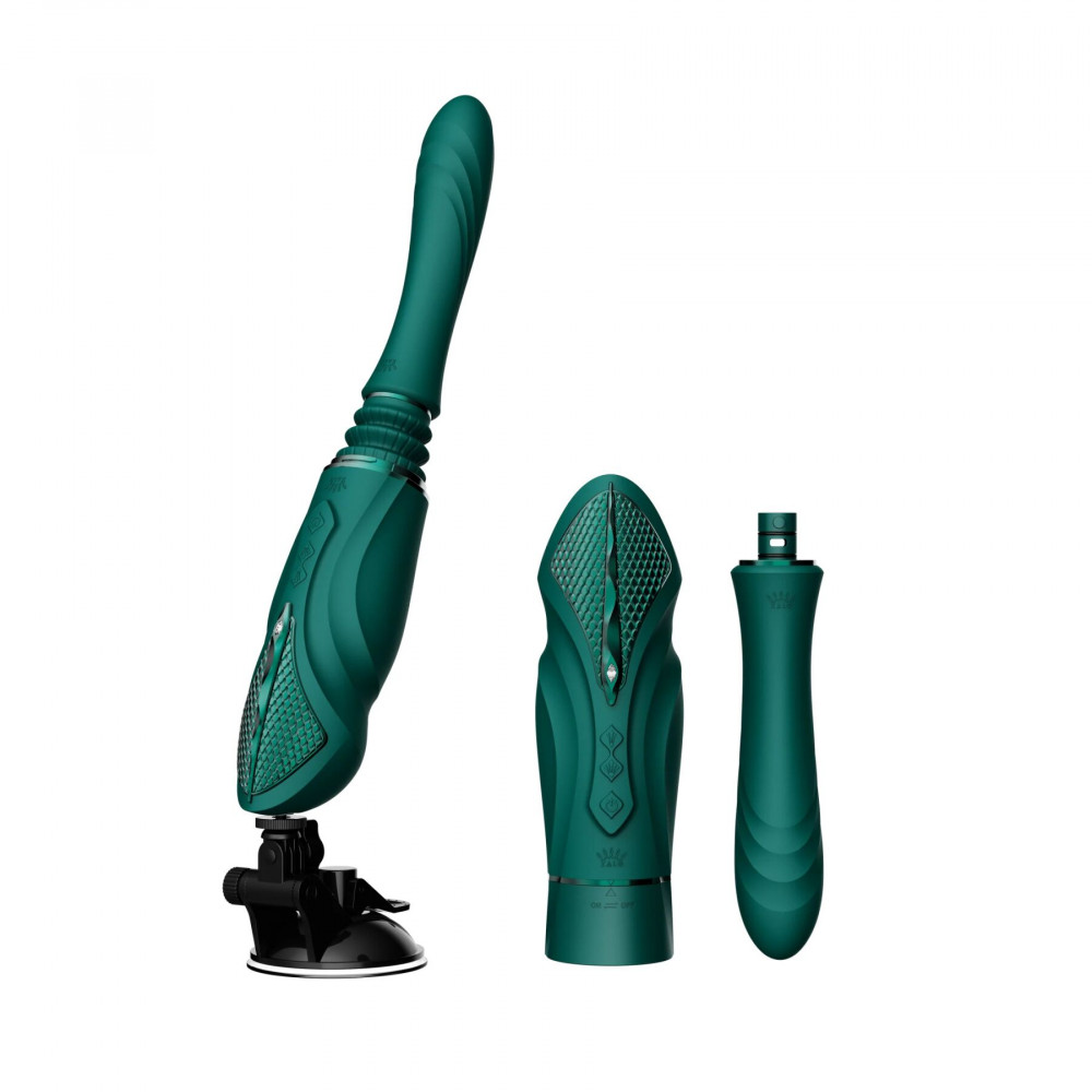 Смарт игрушки - Компактная секс-машина Zalo - Sesh Turquoise Green