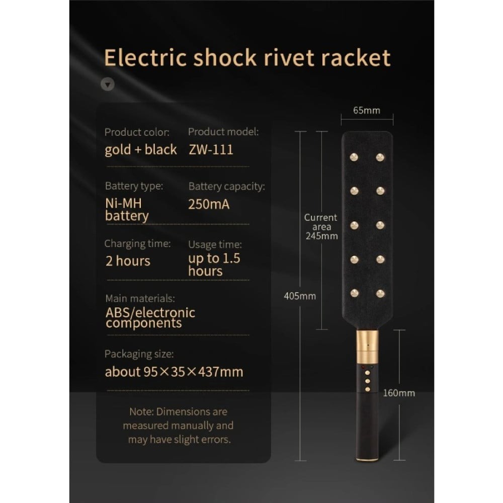 Різне - Стек широкий Roomfun з електричним струмом, золотаво-чорний 3