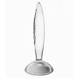 Скляна анальна пробка Satisfyer Sparkling Crystal прозора