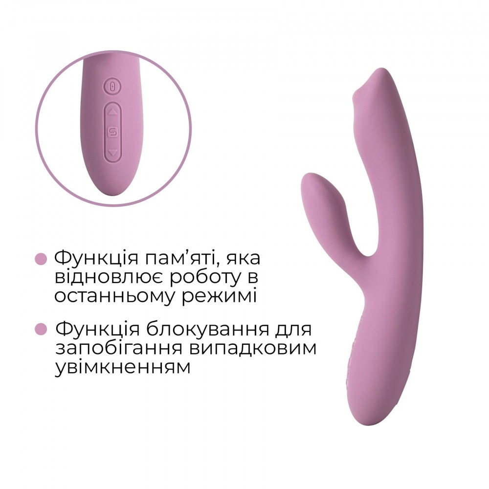 Вибратор-кролик - Смарт вибратор-кролик с жемчужной стимуляцией точки G Svakom Trysta Neo 5