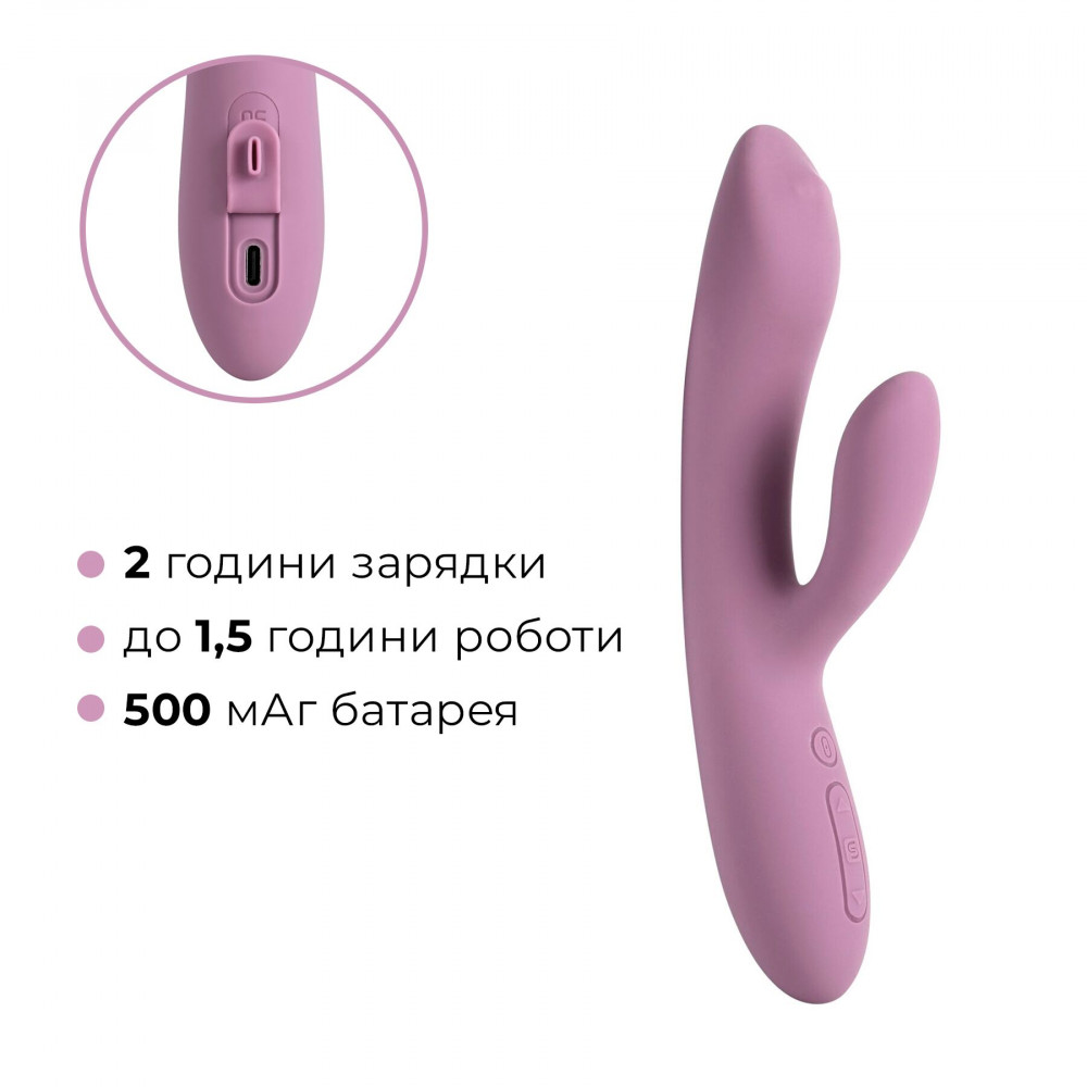 Вибратор-кролик - Смарт вибратор-кролик с жемчужной стимуляцией точки G Svakom Trysta Neo 6