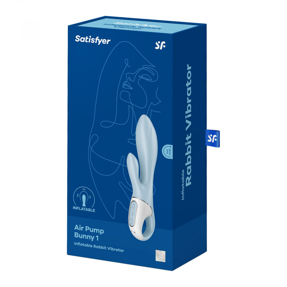 Вибратор-кролик - Вибратор-кролик надувной Satisfyer Air Pump Bunny 1 5