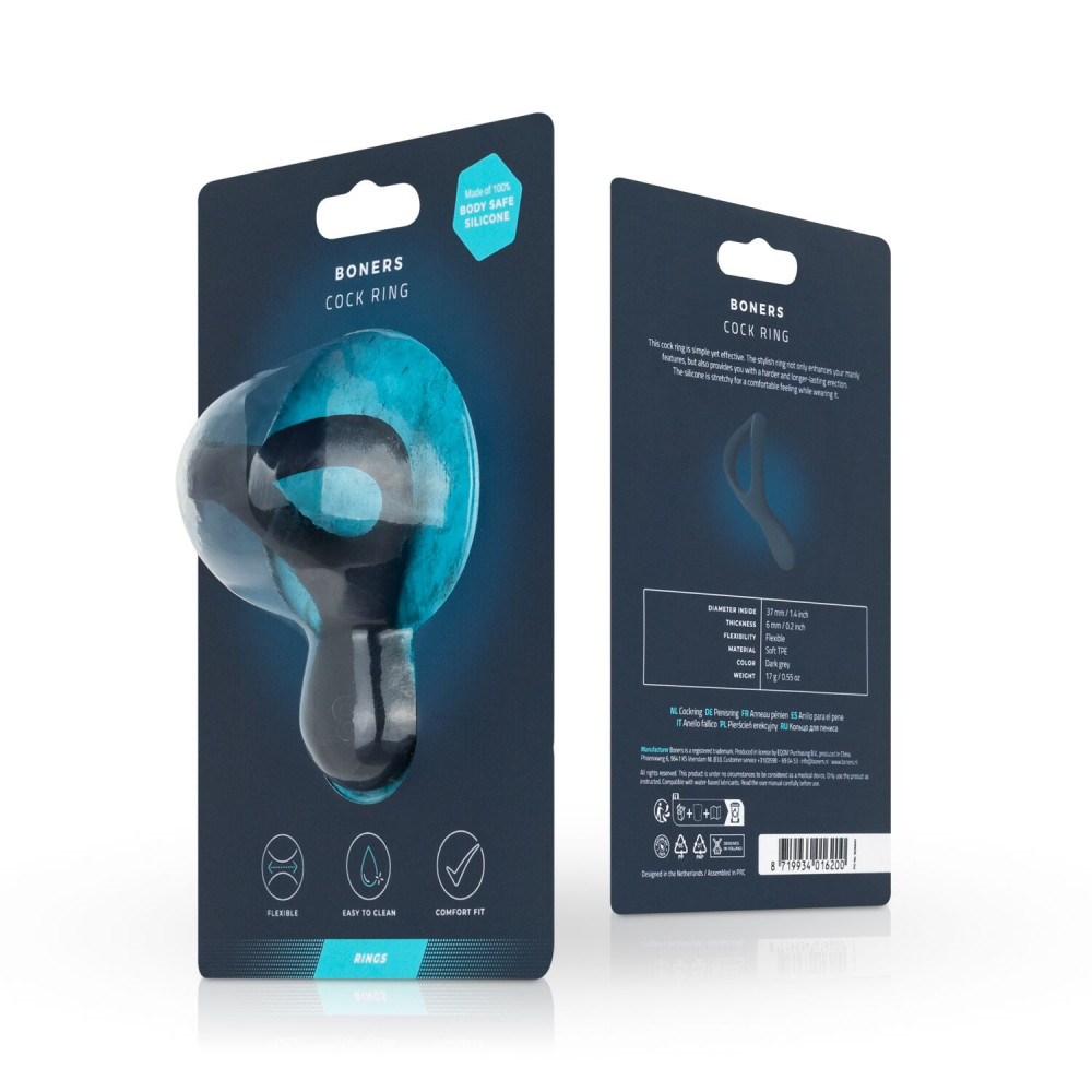 Эрекционные кольца без вибрации - Эрекционное кольцо Boners Cock ring 7