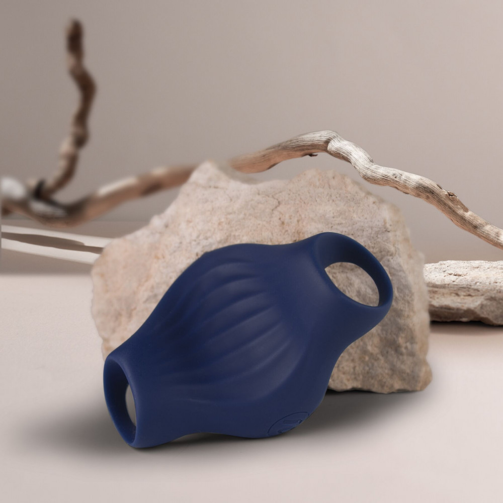 Мастурбаторы с вибрацией - Мастурбатор Rocks Off Palm Blue, петли для пальцев, 10 режимов 4