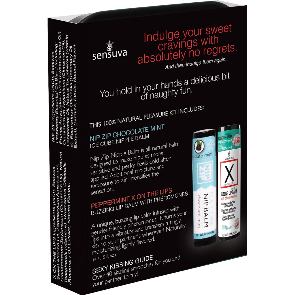 Разное - Подарочный набор Sensuva Lips & Nips Pleasure Kit - Chocolate Peppermint 2 x 4г 1