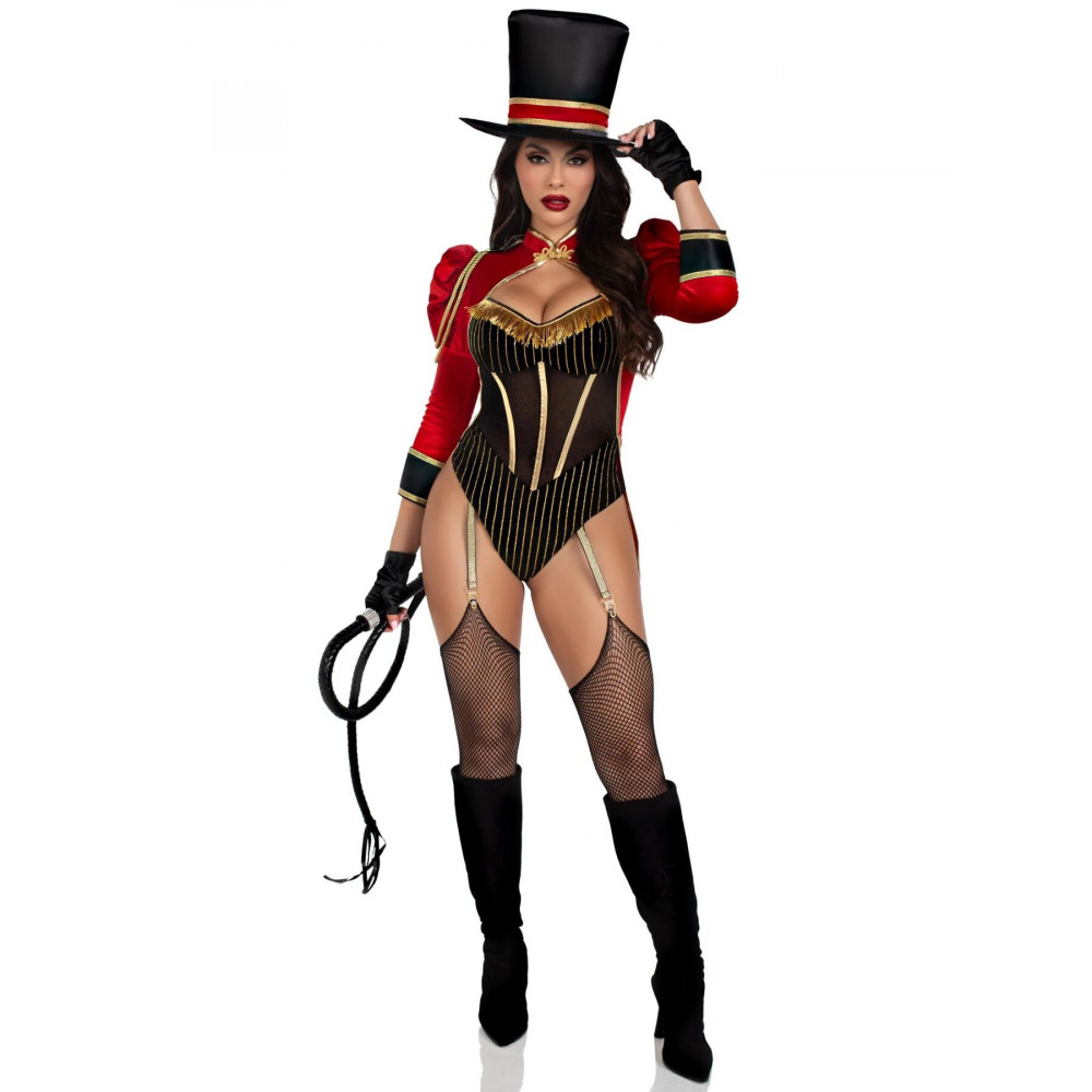 Ролевые костюмы - Костюм циркачки Leg Avenue Ravishing Ringmaster Bodysuit S 3