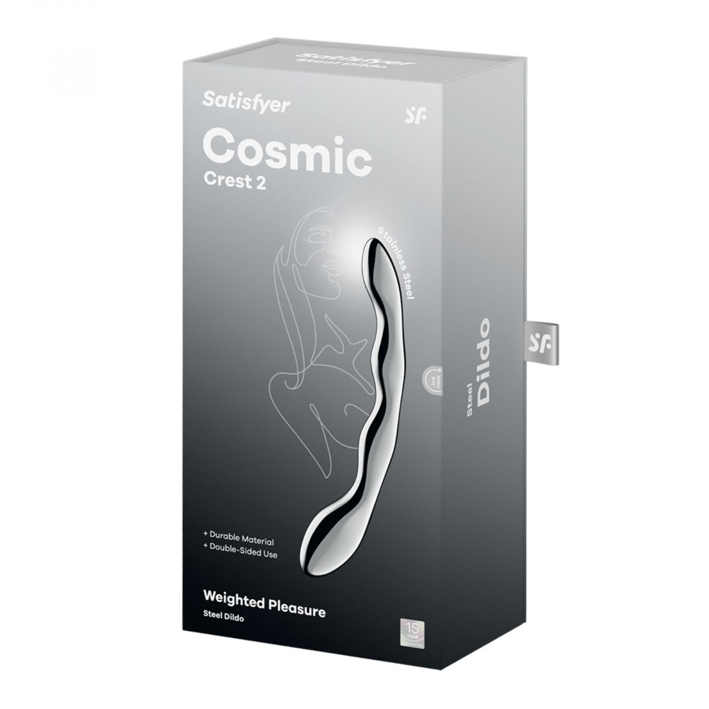 Фалоімітатор - Металевий дилдо Satisfyer Cosmic Crest 2 4