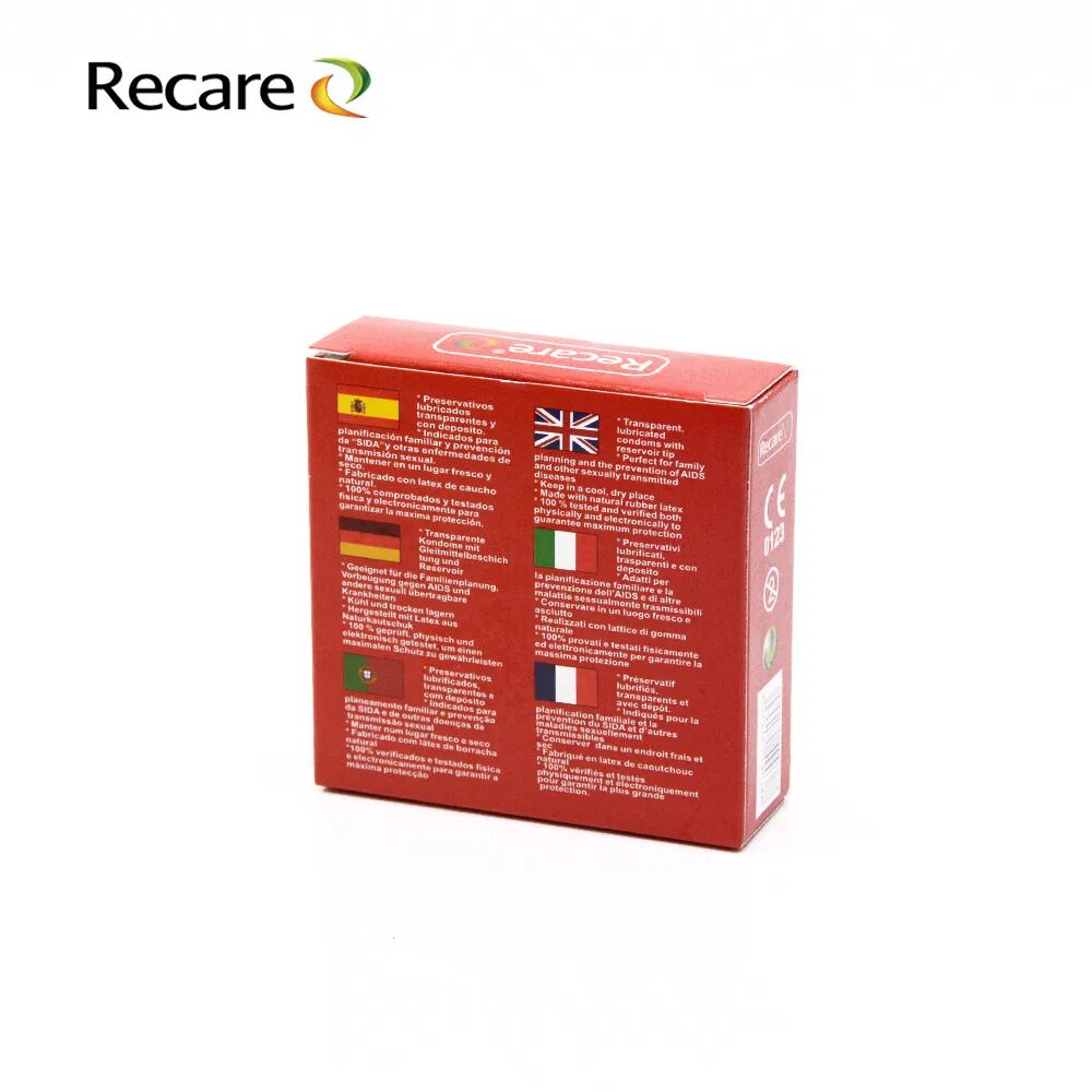 Презервативы - Презервативы Recare Cola Dotted&Ribbed Condoms 3 шт, с пупырышками и ребрами, аромат: Кола 1