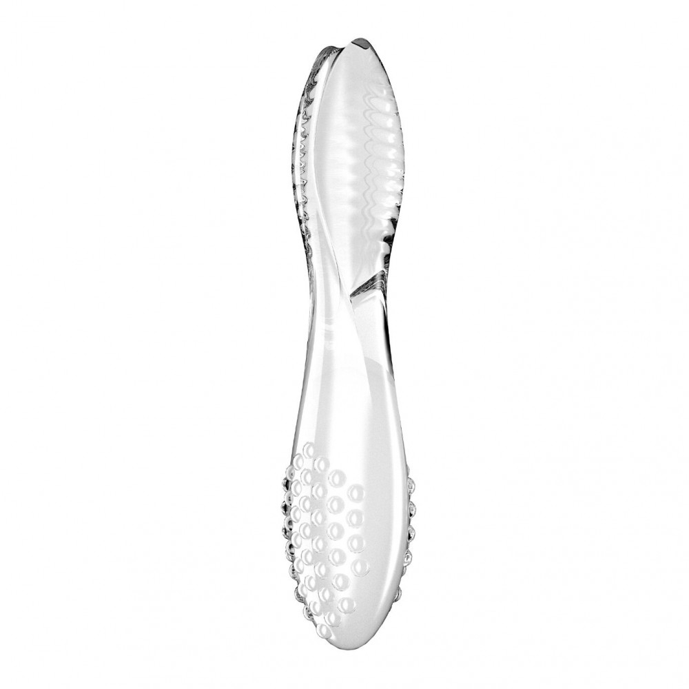 Фалоімітатор - Двосторонній скляний дилдо Satisfyer Dazzling Crystal 2 Transparent 1
