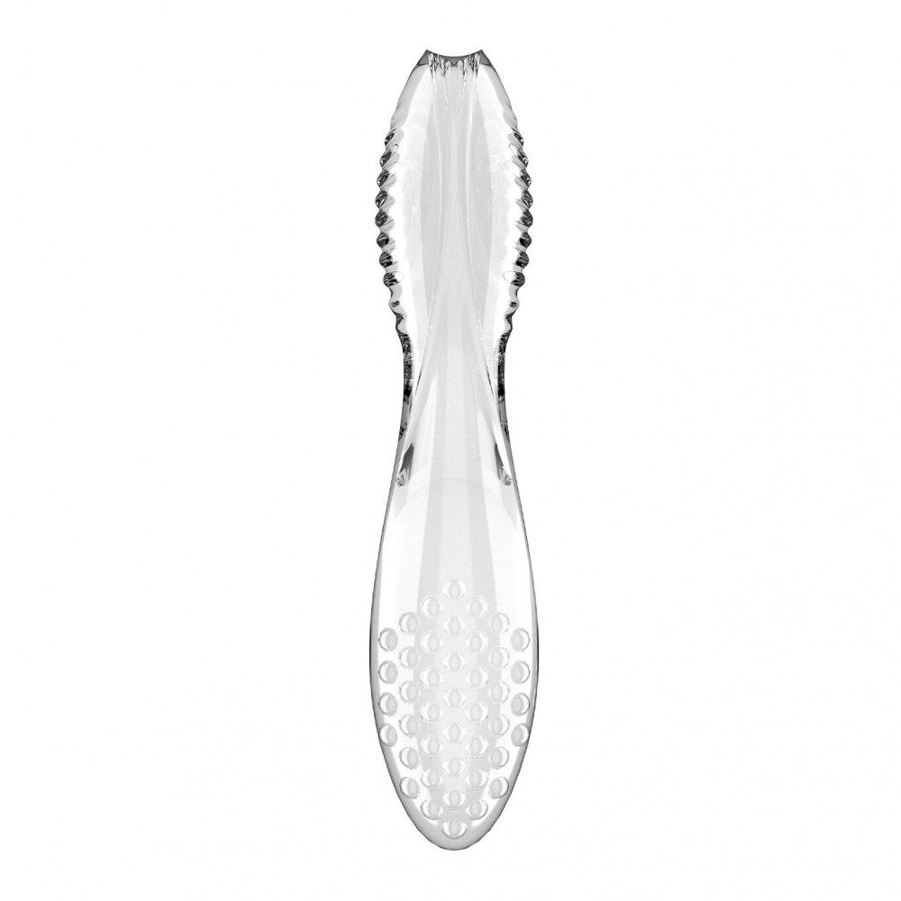 Фалоімітатор - Двосторонній скляний дилдо Satisfyer Dazzling Crystal 2 Transparent 3