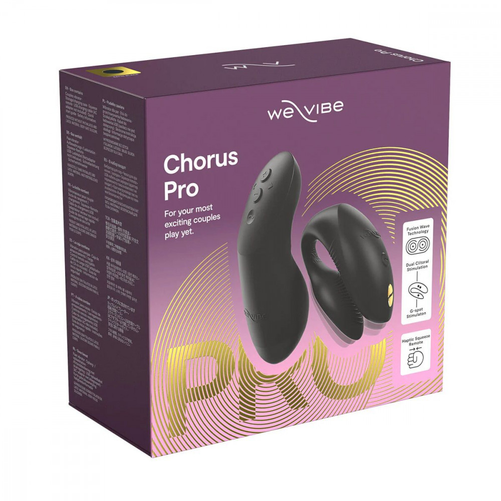 Игрушки для пар - Смарт-вибратор для пар We-Vibe Chorus Pro Satin Black 9