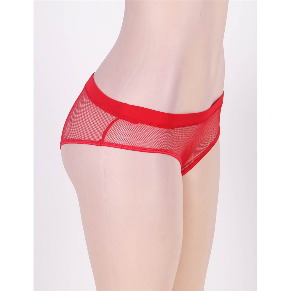 Різне - Трусики з відкритим доступом Star Night червоні XS-S 4