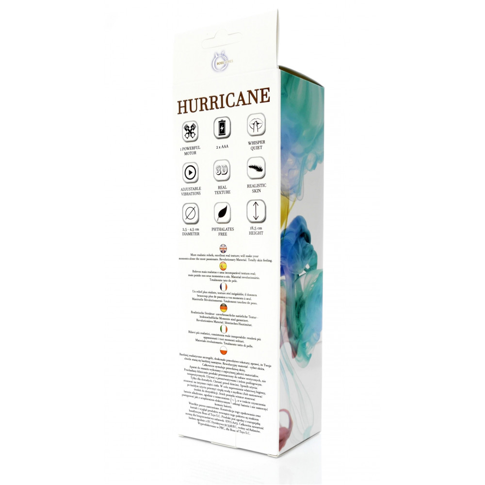 Різне - Вібратор BOSS Cyberskin - HURRICANE, ( довжина 18,5 см, діаметр 4,5 см ) BS4400001 3
