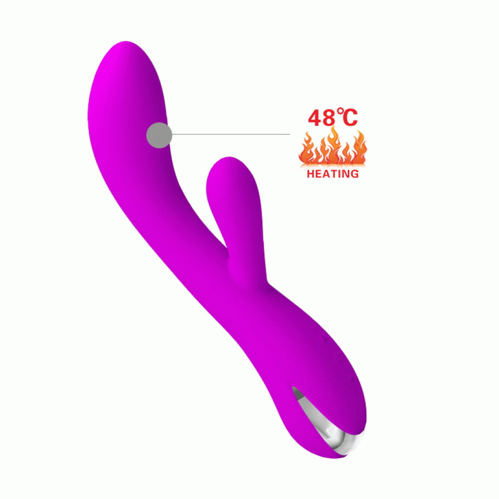 Різне - Вібратор з кліторальним стимулятором і функцією нагріву Pretty Love-Wilbur, BI-014588 4