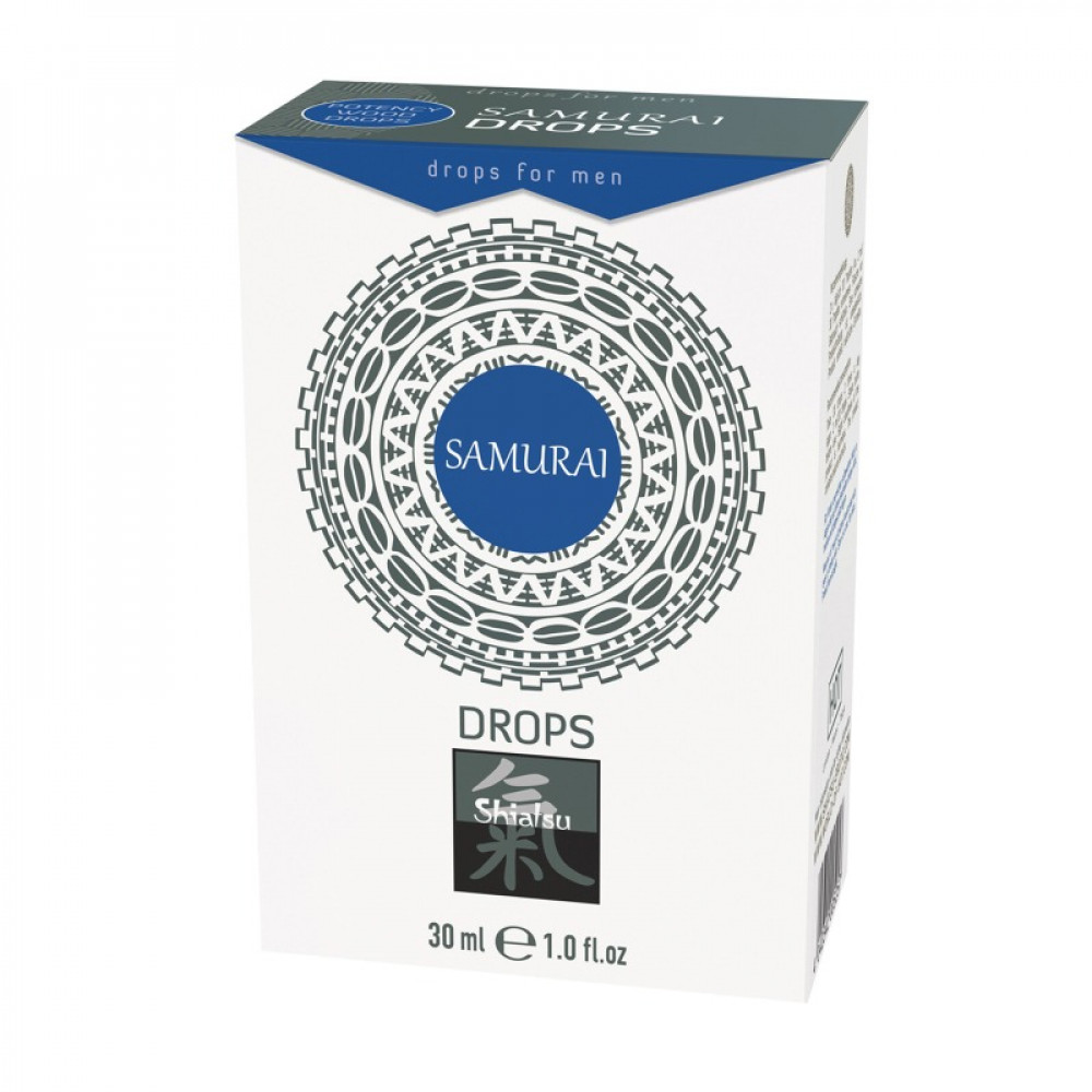 Збуджувальні препарати - Збудливі краплі для чоловіків SHIATSU Samurai, 30 мл 2