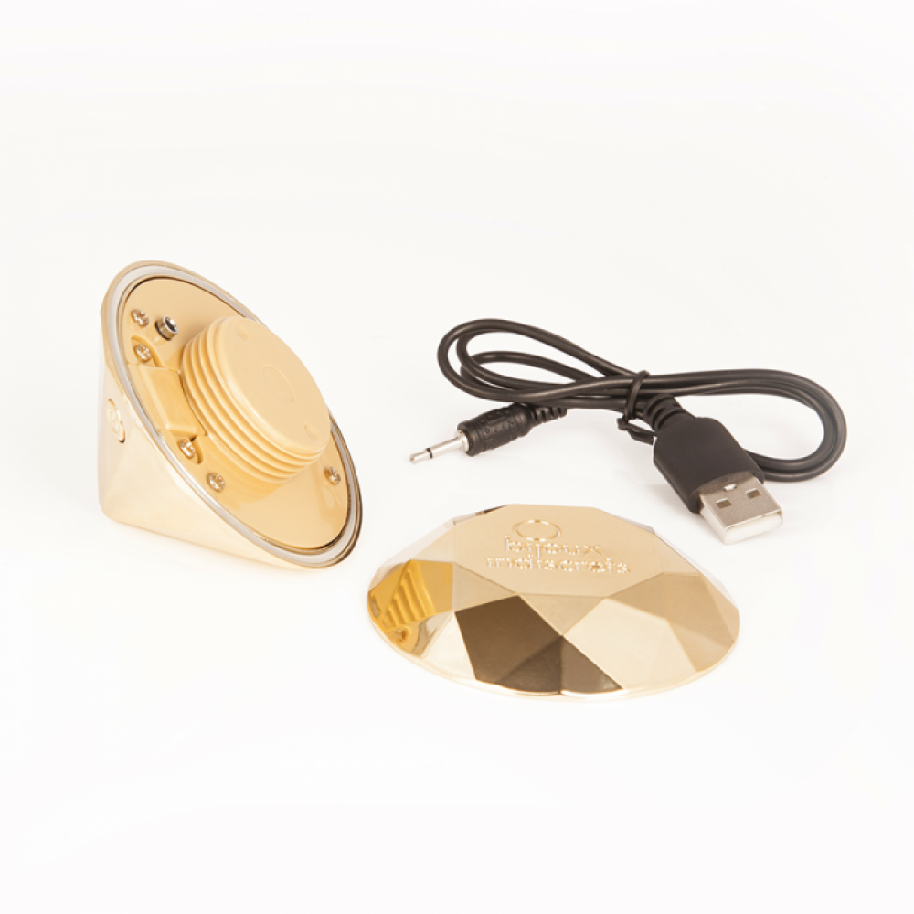 Різне - Діамант вібратор Bijoux Indiscrets Twenty One Vibrating Diamond золотистий 11