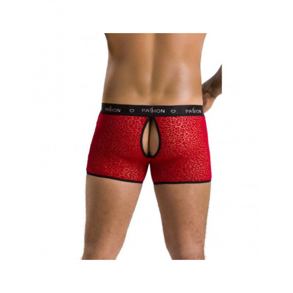 Эротическое белье - Мужские красные боксерки с рисунком 046 SHORT PARKER red L/XL - Passion 4