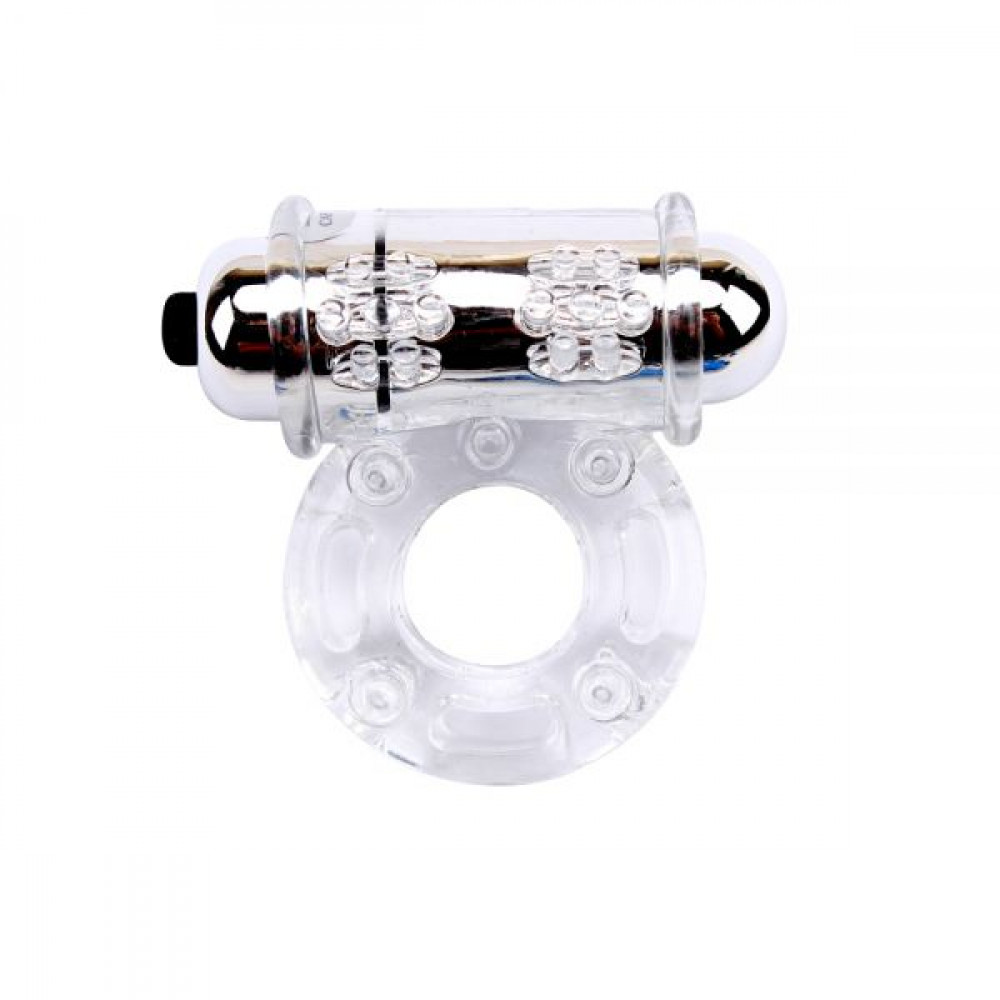 Эрекционные кольца с вибрацией - Эрекционное виброкольцо Vibrating Bull Ring-Clear