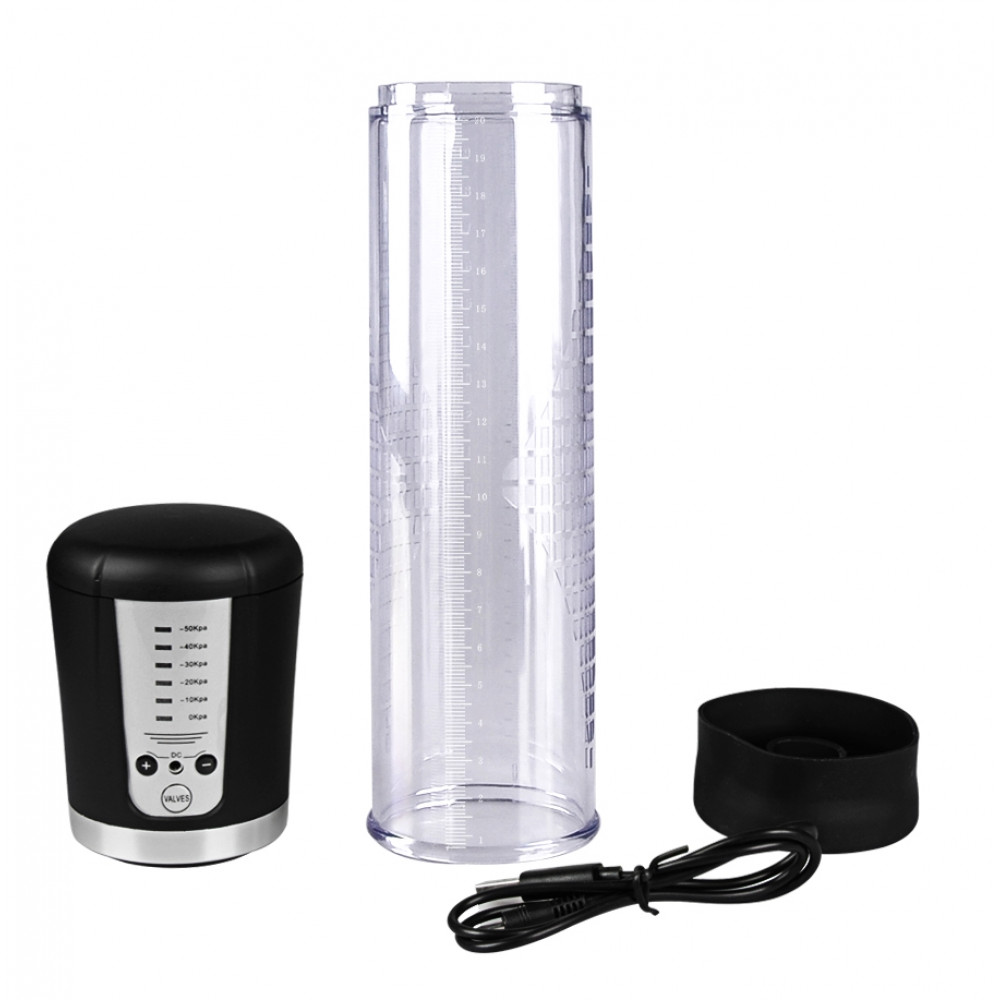 Помпы - Автоматическая вакуумная помпа с зарядкой от USB CANWIN ENLARGEMENT Passion Pump Men - P628AU 4