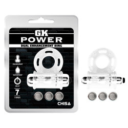 Эрекционное виброкольцо Chisa Get Lock Vibrating Bull Ring, прозрачное