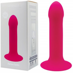 Фаллоимитатор термореактивный Adrien Lastic Hitsens 2 двойной плотности, на присоске, розовый