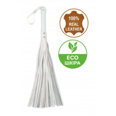 Флогер з комбінованої шкіри Flirty COMBO Leather - White & Pearl, BM-00015