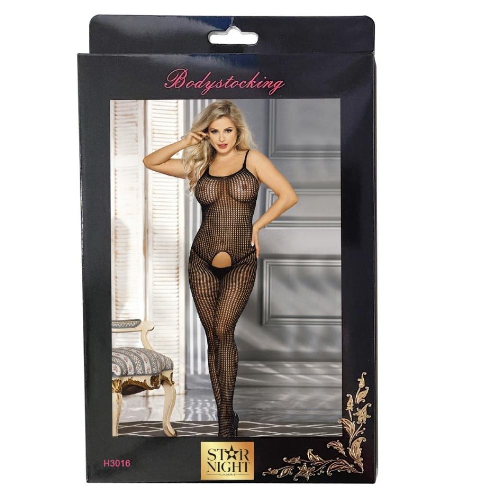 Різне - Комбінезон еластичний у сіточку Star Night Passion Delicate чорний, XS-M 2